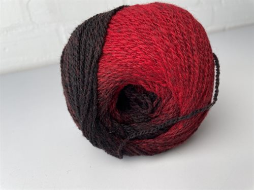 Wool 4 you cassiopeia - 100 % uld i dyb changerende rød